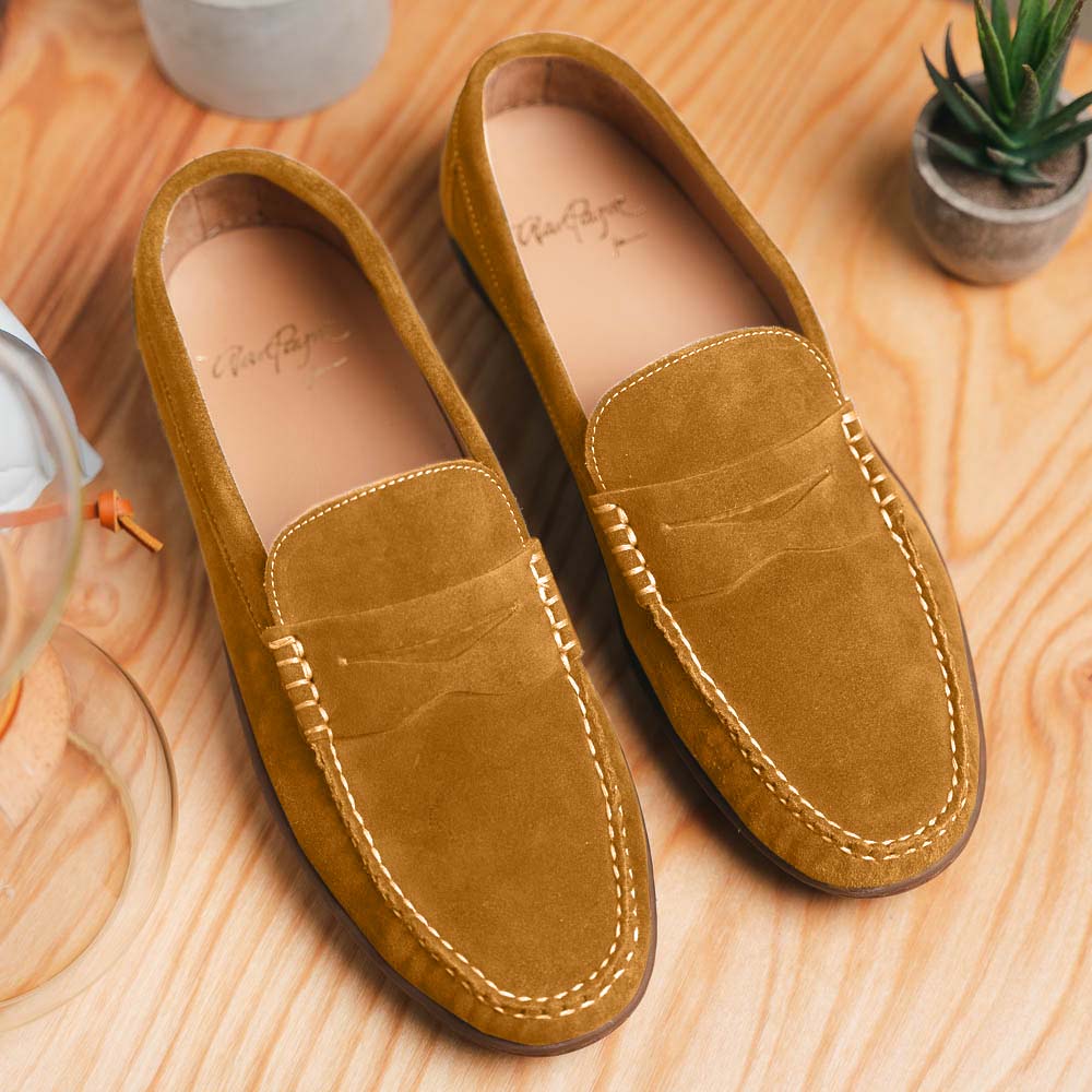 Alan Payne Edmond Suede Driving Shoes Sand
