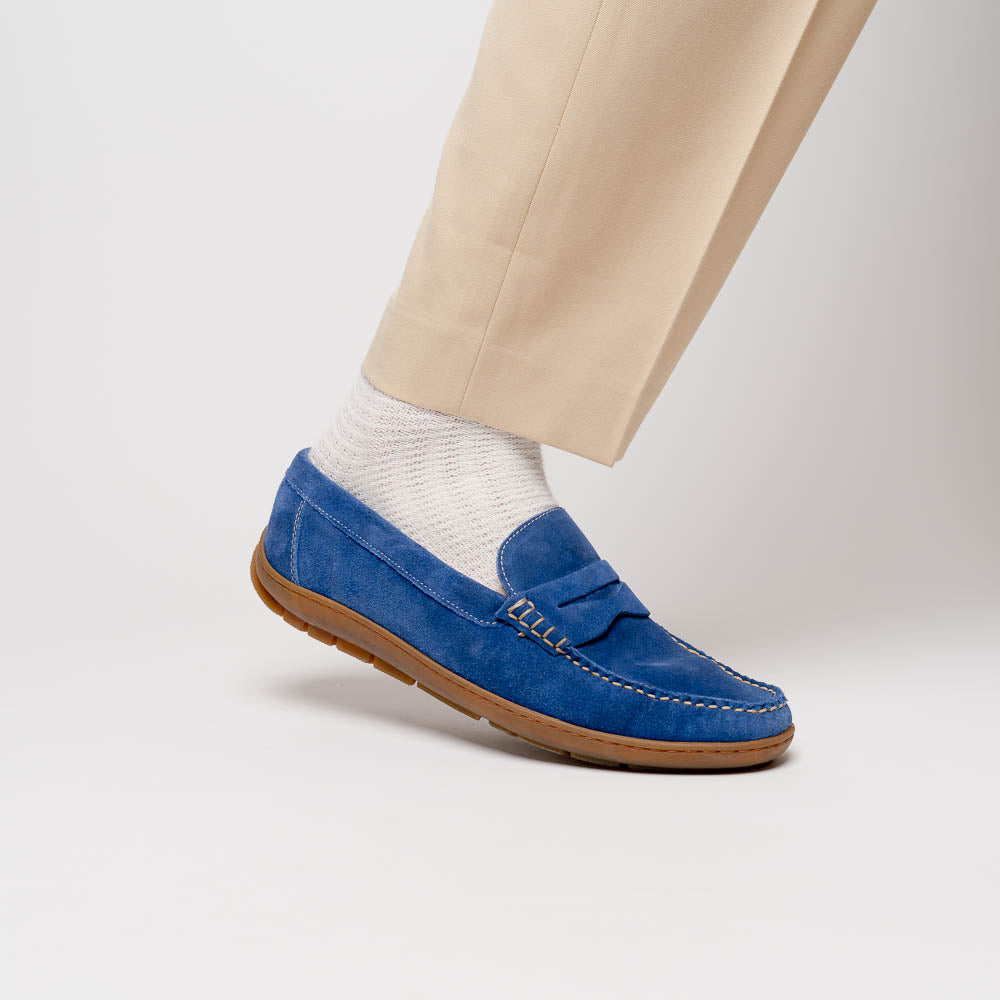 Alan Payne Edmond Suede Loafers French Blue