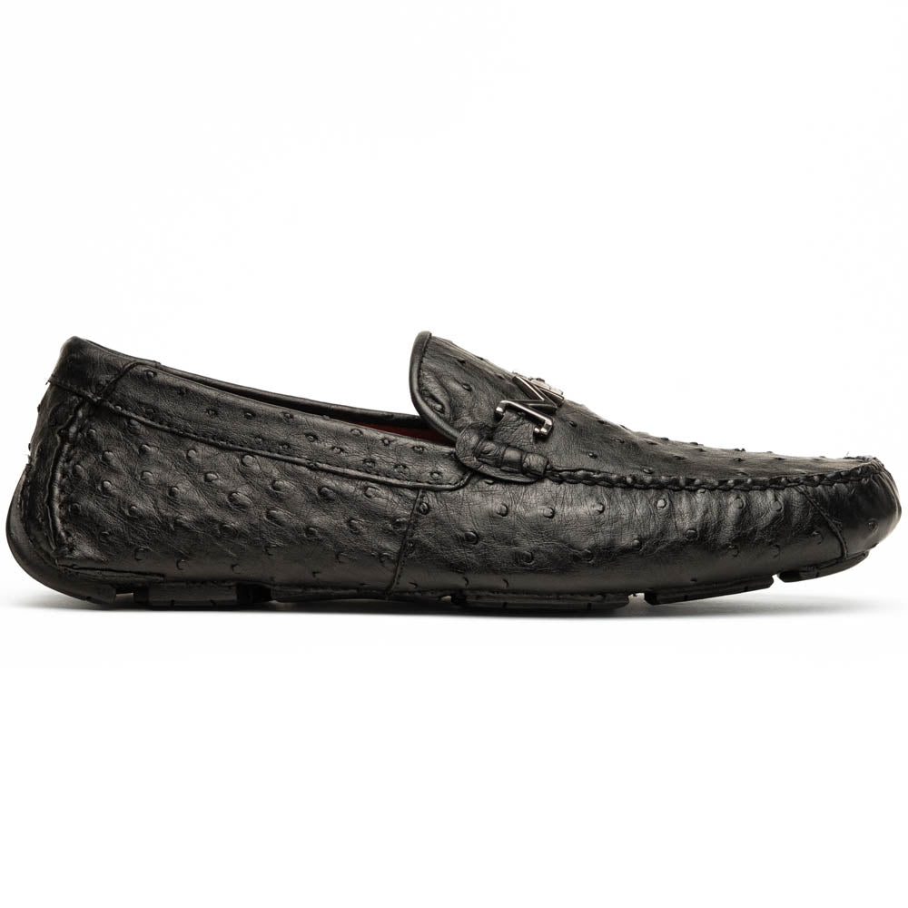 Marco Di Milano Bolonia Ostrich Driving Shoe Black