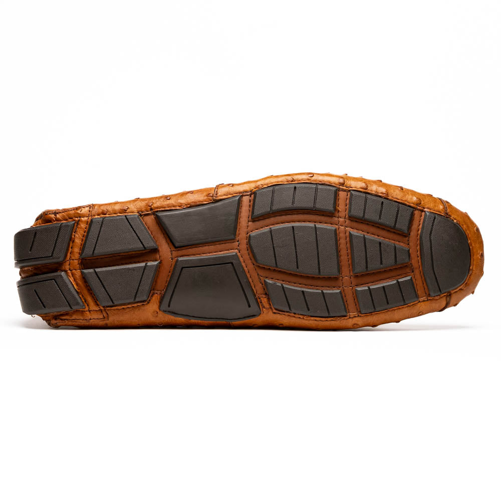 Marco Di Milano Bolonia Ostrich Driving Shoe Brandy