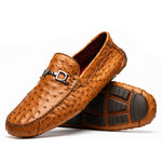 Marco Di Milano Bolonia Ostrich Driving Shoe Brandy