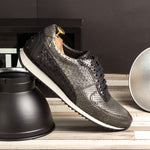 Emanuele Sempre Corsini Python Sneakers Black/Grey