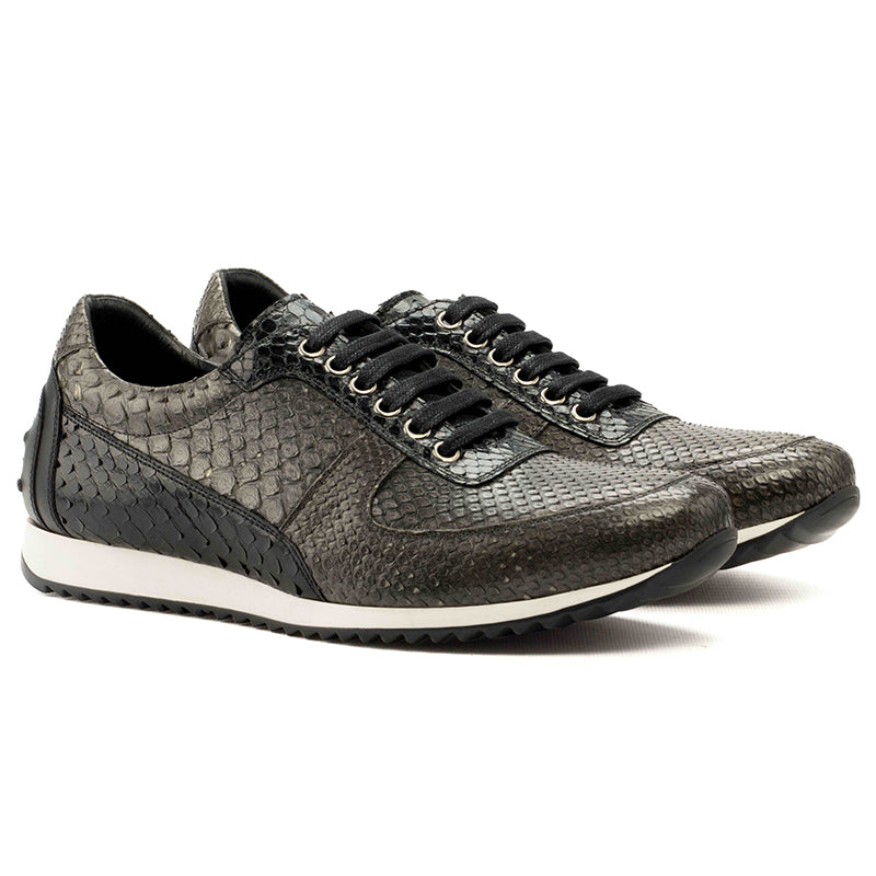 Emanuele Sempre Corsini Python Sneakers Black/Grey