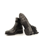 Emanuele Sempre Jodphur Python Boots Black