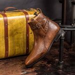 Emanuele Sempre Jodhpur Python Boots Med Brown