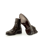 Emanuele Sempre Jodhpur Python Shoes Dark Brown