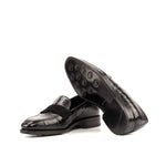 Emanuele Sempre Loafer Alligator Shoes Black