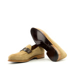 Emanuele Sempre Loafer Alligator Shoes Dark Brown/Camel