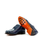 Emanuele Sempre Oxford Alligator Shoes Navy