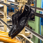 Emanuele Sempre Oxford Python Shoes Black
