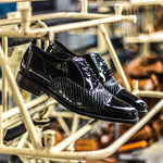 Emanuele Sempre Oxford Python Shoes Black