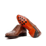 Emanuele Sempre Oxford Python Shoes Med Brown