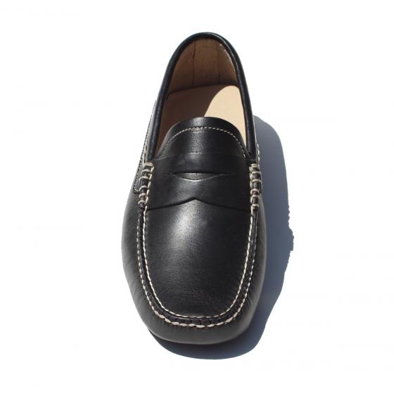 Alan Payne Luigi Calfskin Driving Shoes Black