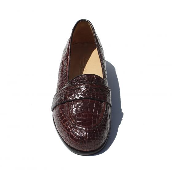 Alan Payne Sandro Genuine Crocodile Loafers Brown