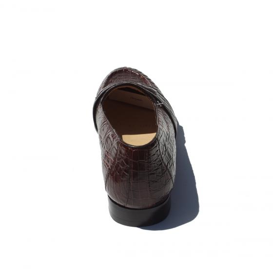 Alan Payne Sandro Genuine Crocodile Loafers Brown