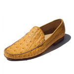 Yellow Genuine Ostrich Loafers by Emanuele Sempre