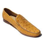 Alan Payne Yellow Genuine Ostrich Loafers  