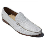 Customize Your:  Genuine Ostrich Loafers in White