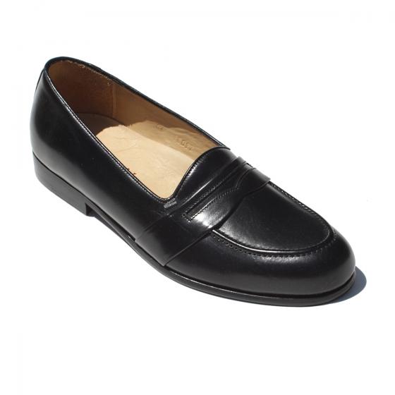 Alan Payne Sergio Italian Calfskin Slip On Loafers Black