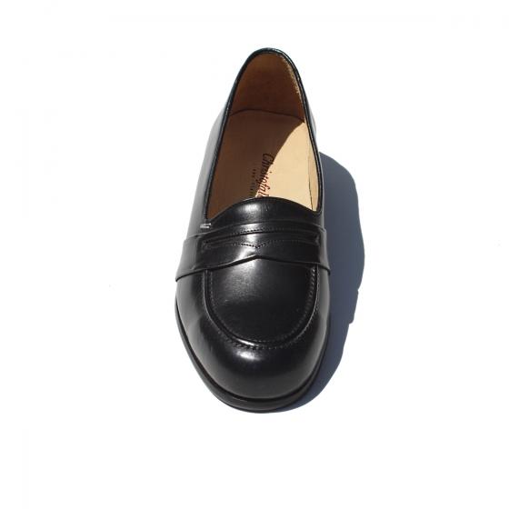 Alan Payne Sergio Italian Calfskin Slip On Loafers Black