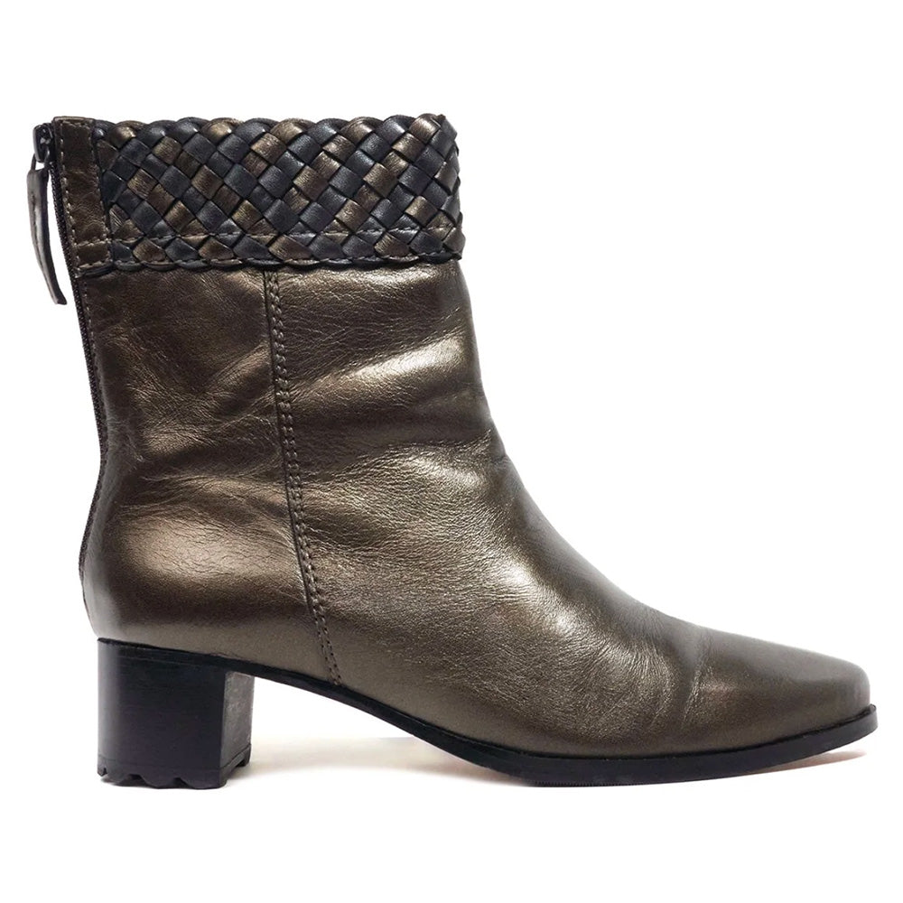 Robert Zur Women's Emi Gala Zipper Boot Bronze / Gunmetal