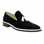 Emilio Franco 105 Black / White Tassel Loafers