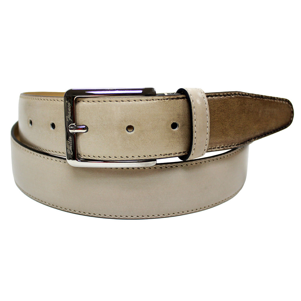 Emilio Franco 201 Calfskin Belt Neutro