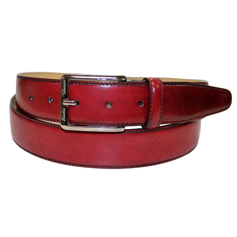 Emilio Franco 201 Calfskin Belt Red