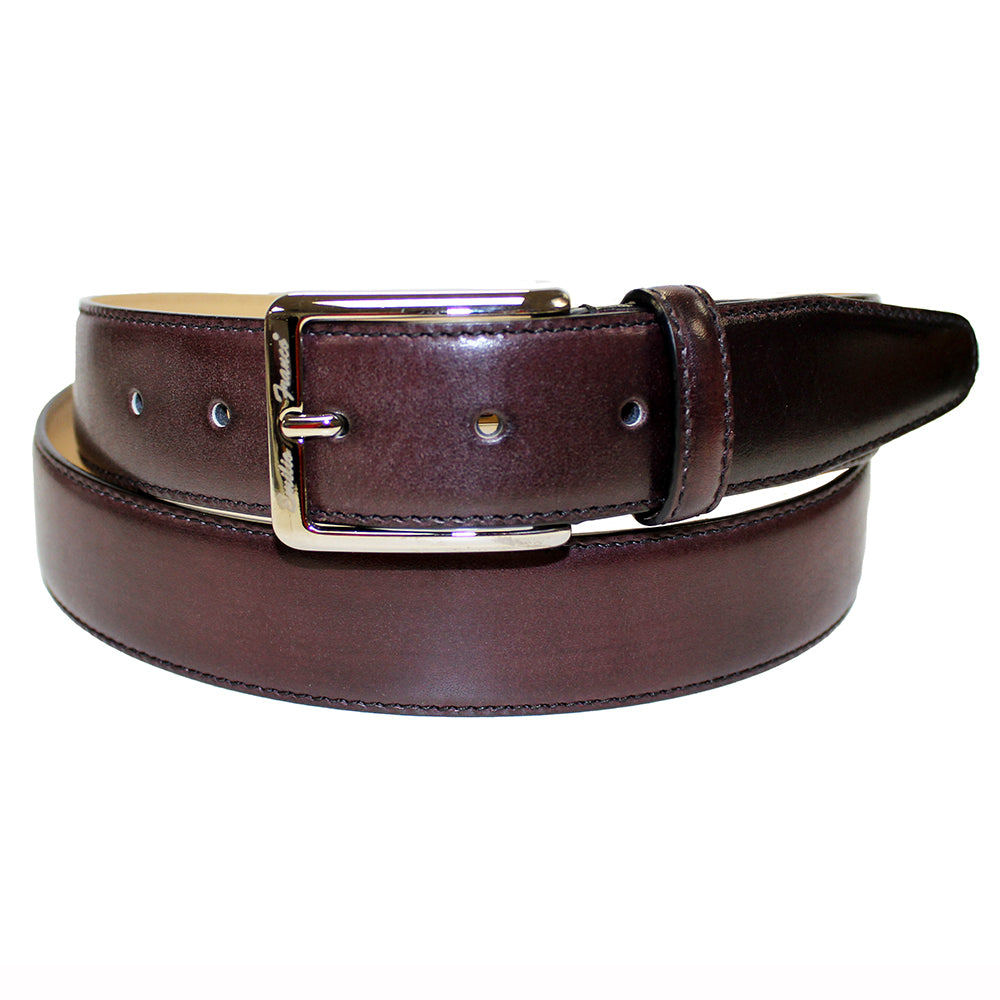 Emilio Franco 201 Leather Belt Burgundy