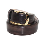Emilio Franco 201 Leather Belt Chocolate
