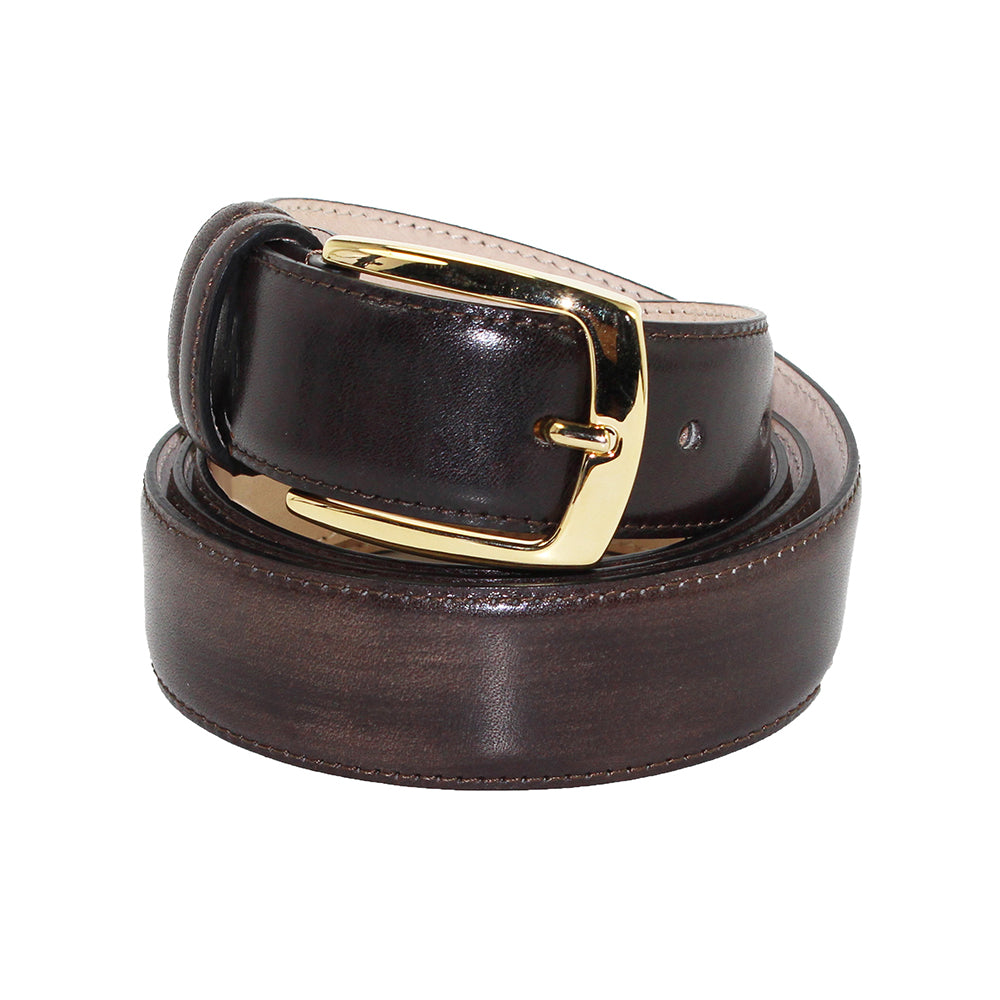 Emilio Franco 201 Leather Belt Chocolate