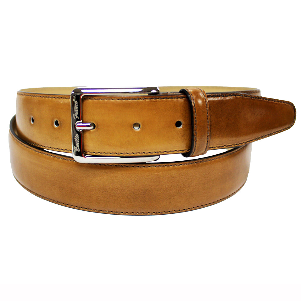 Emilio Franco 201 Leather Belt Cognac