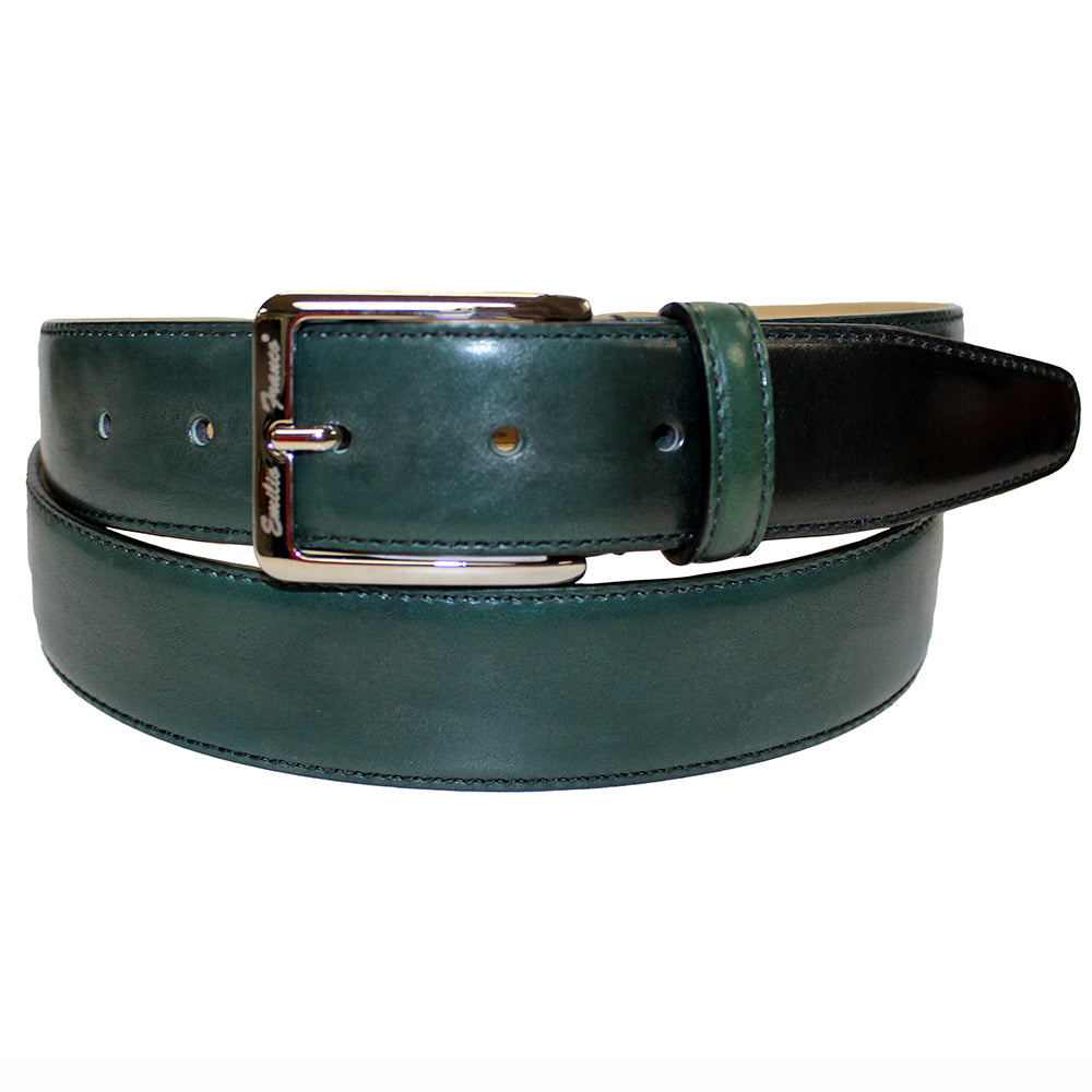 Emilio Franco Calfskin Belt Green