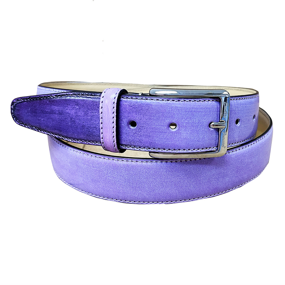 Emilio Franco 201 Leather Belt Lavender