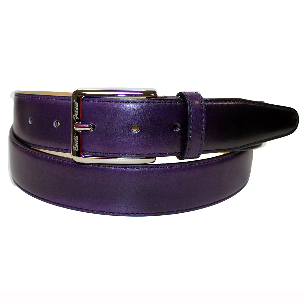 Emilio Franco 201 Leather Belt Purple