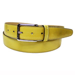 Emilio Franco 201 Leather Belt Yellow