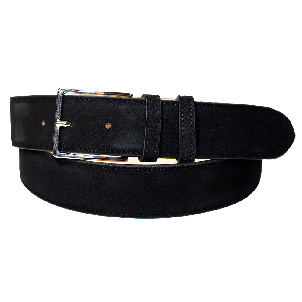 Emilio Franco 202 Suede Belt Black