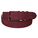Emilio Franco 202 Suede Belt Burgundy