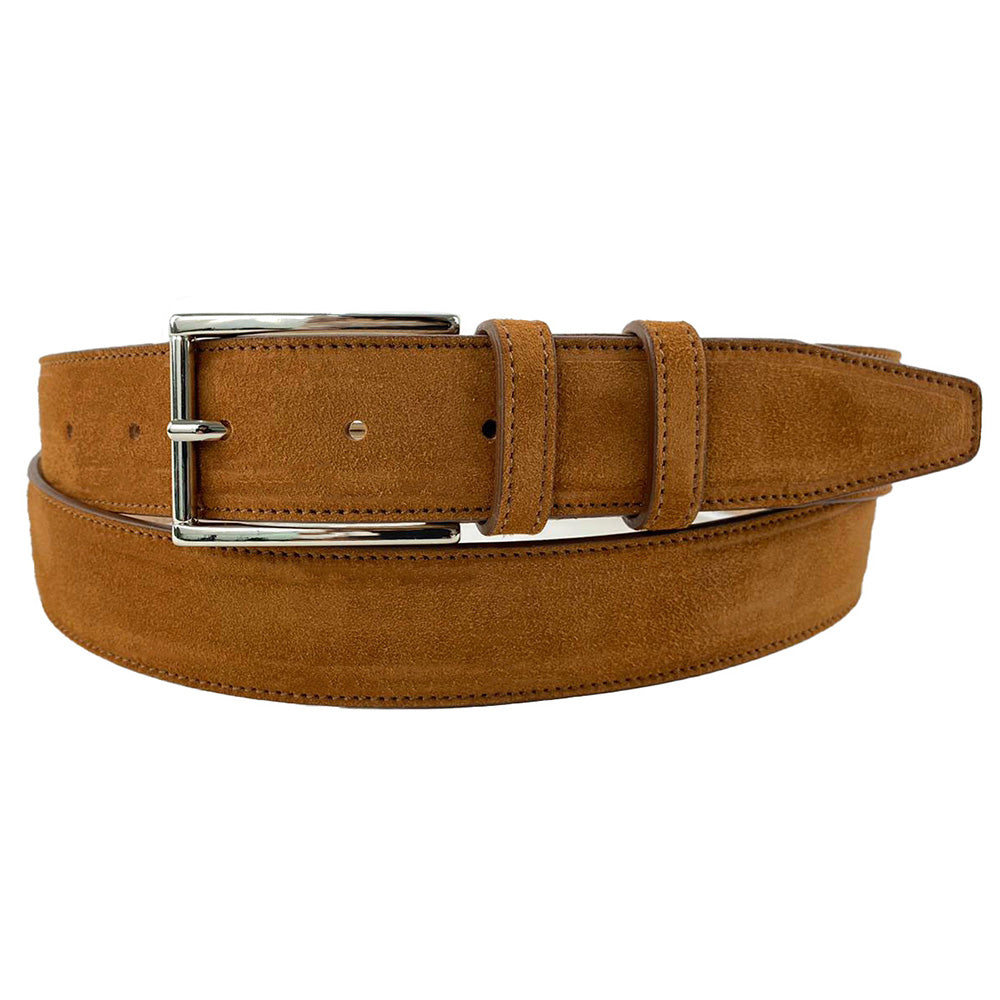 Emilio Franco 202 Suede Belt Cuoio