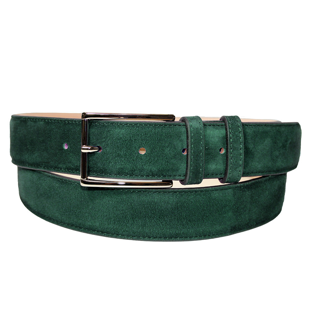 Emilio Franco 202 Suede Belt Green
