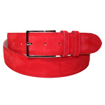 Emilio Franco 202 Suede Belt Red
