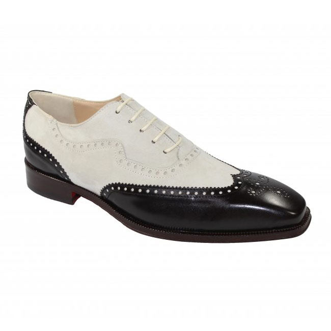 Emilio Franco 203 Chocolate / Bone Wingtip Shoes