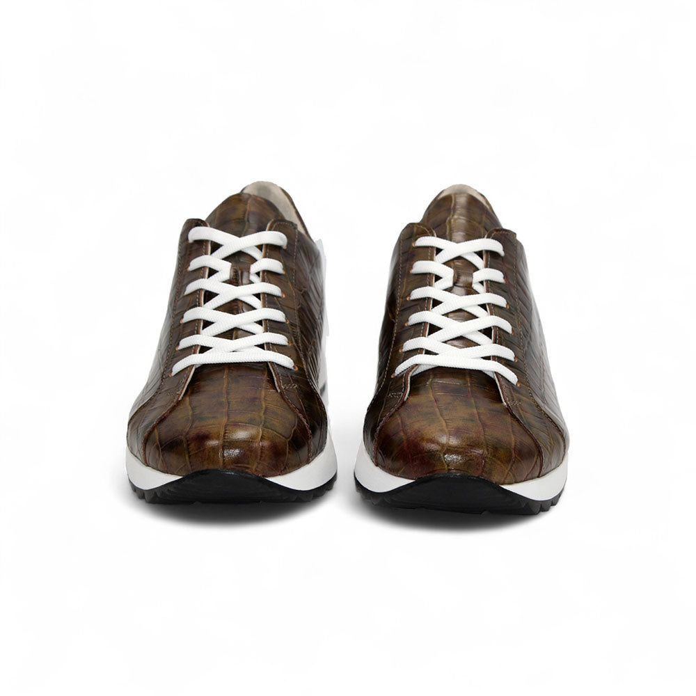 Emilio Franco Alfio Genuine Leather/Crocco Sneakers Green