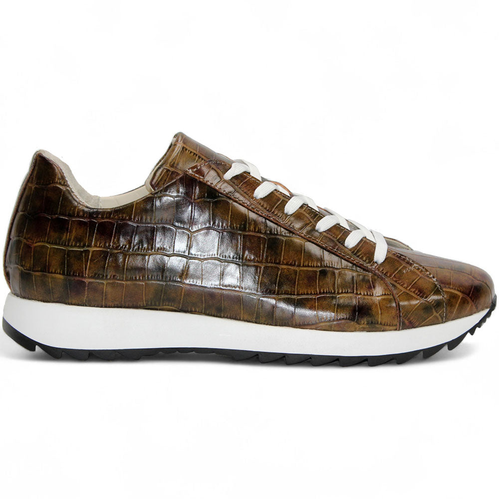 靴 Franco liones Emilio Franco Alfio Genuine Leather/Crocco Sneakers Green