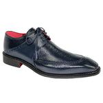 Emilio Franco Amadeo Deerskin and Calfskin Shoes Navy