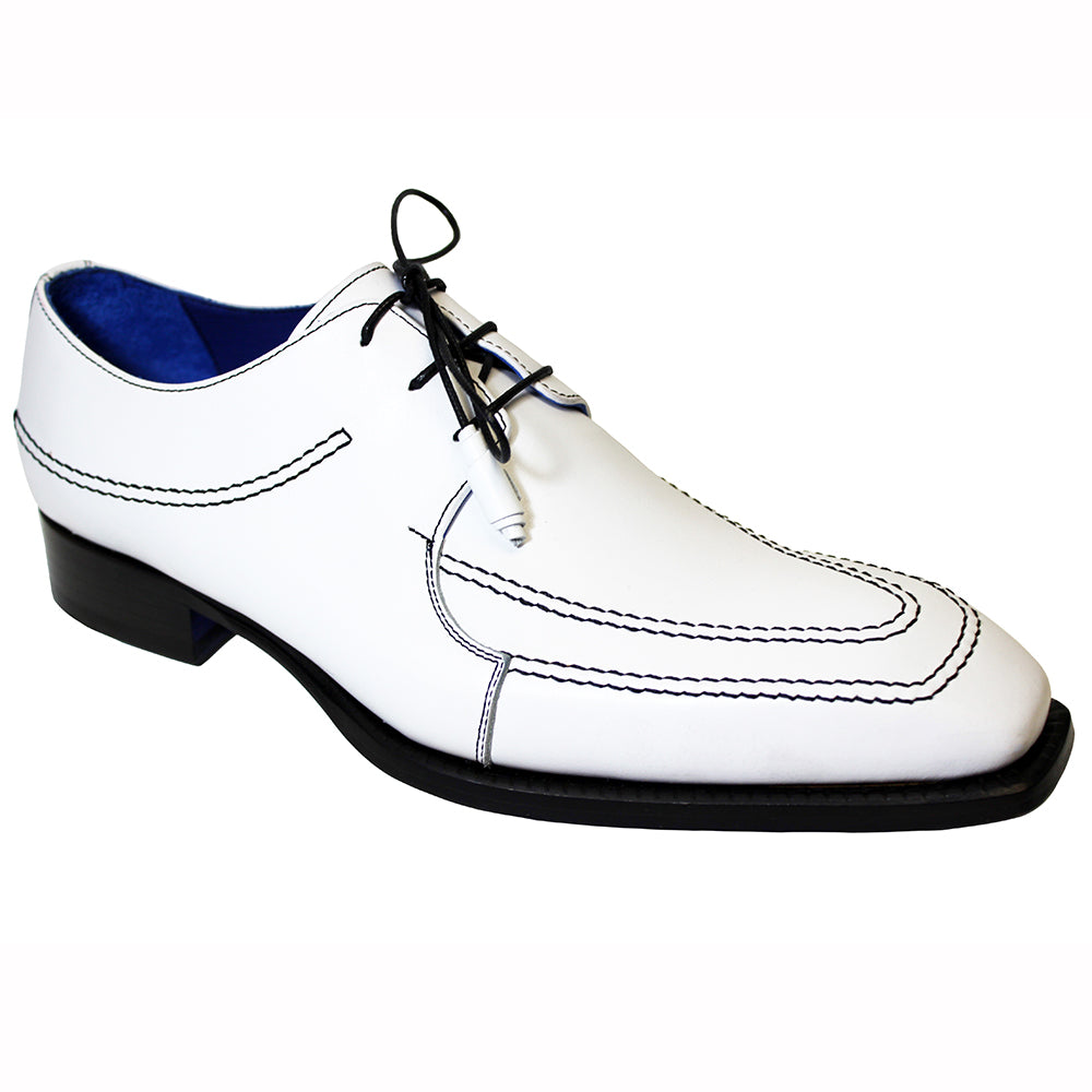 Emilio Franco Amato Leather Shoes White / Black