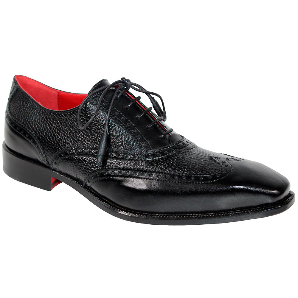 Emilio Franco Antonio Calfskin / Deerskin Shoes Black