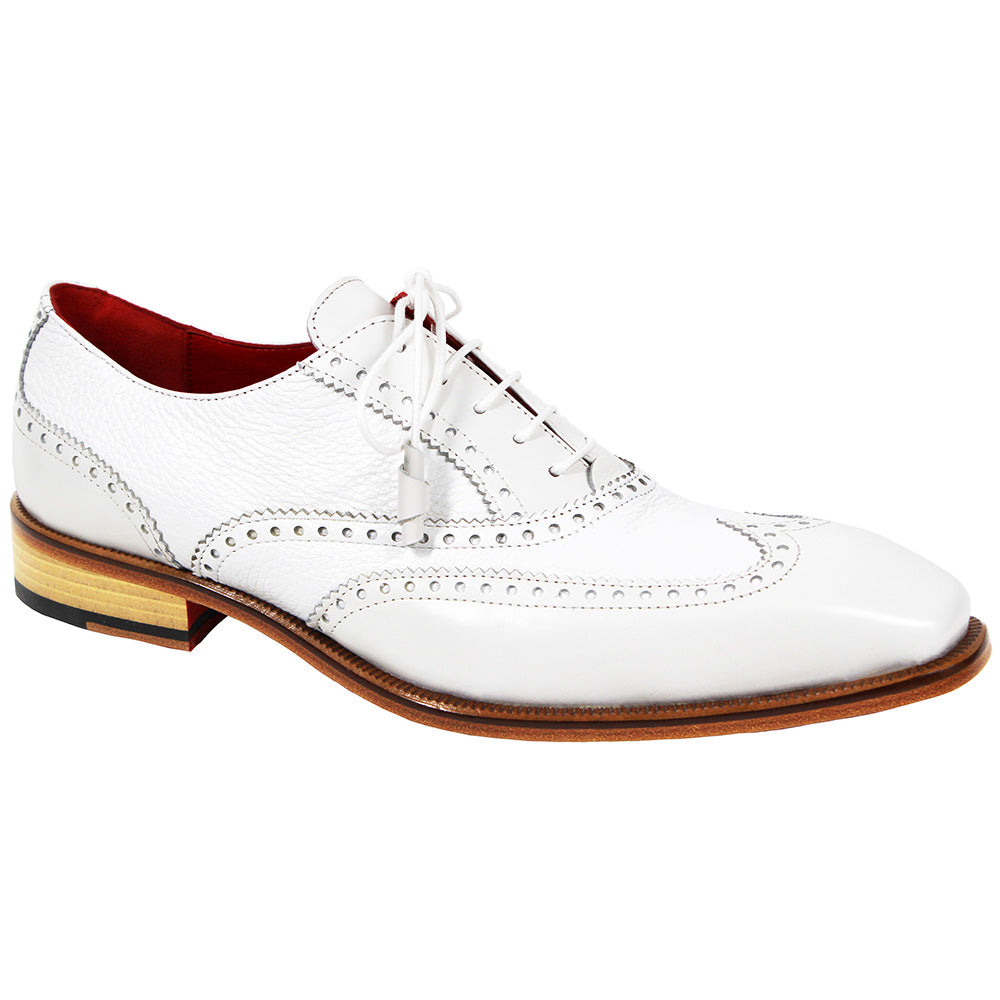 Emilio Franco Antonio Calfskin / Deerskin Shoes White