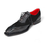 Emilio Franco Antonio Genuine Leather/ Suede Shoes Black