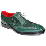 Emilio Franco Antonio Genuine Leather/ Suede Shoes Green